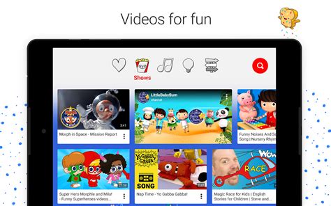 YouTube Kids was created to give kids a more contained environment that makes it simpler and more fun for them to explore on their own, and easier for parents and caregivers to guide their...